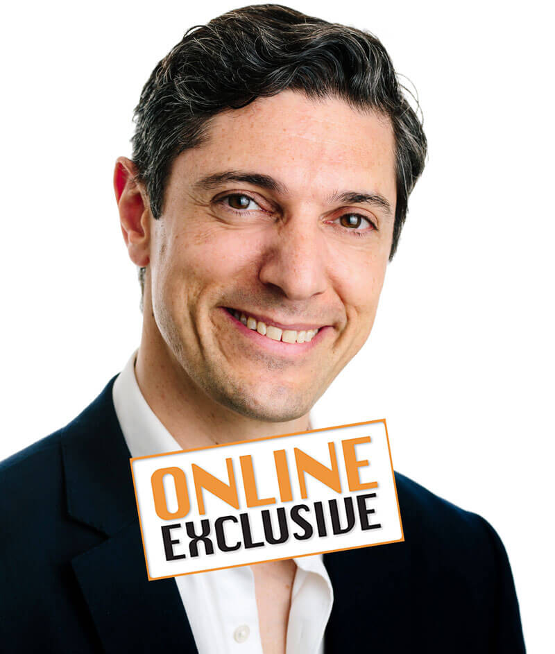 Marc Pacifico with online exclusive stamp