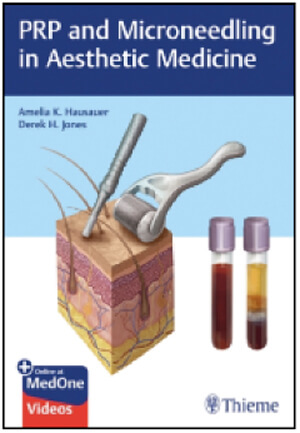 PRP and Microneedling in Aesthetic Medicine book cover image.