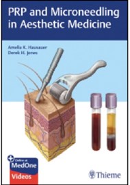 PRP and Microneedling in Aesthetic Medicine book cover image.