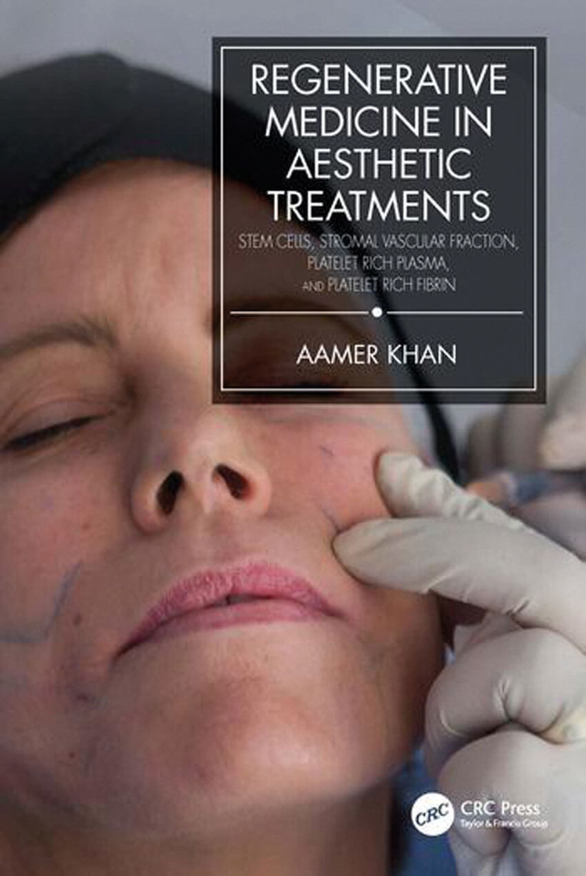 Regenerative Medicine in Aesthetic Treatments book cover image.