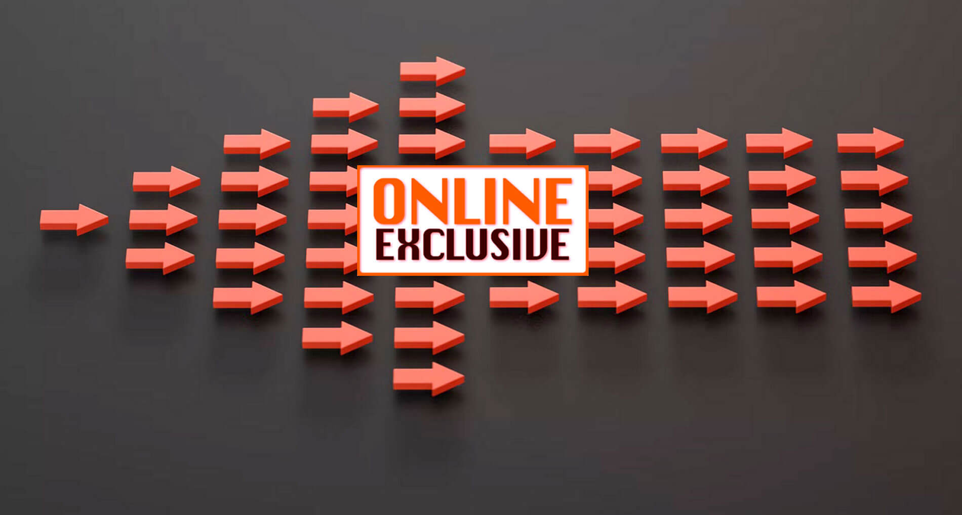 Photograph of arrows with Online Exclusive stamp.