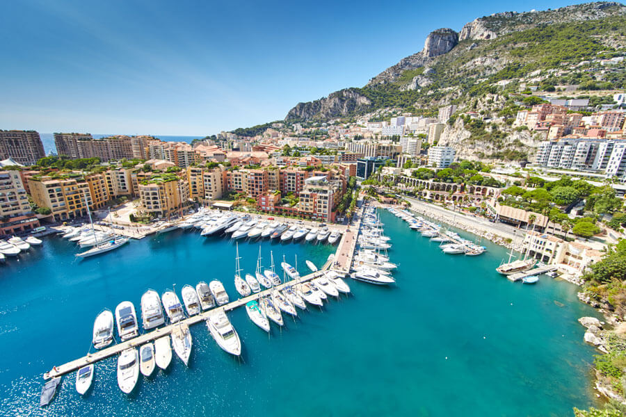 Photo of harbour at Monte Carlo.