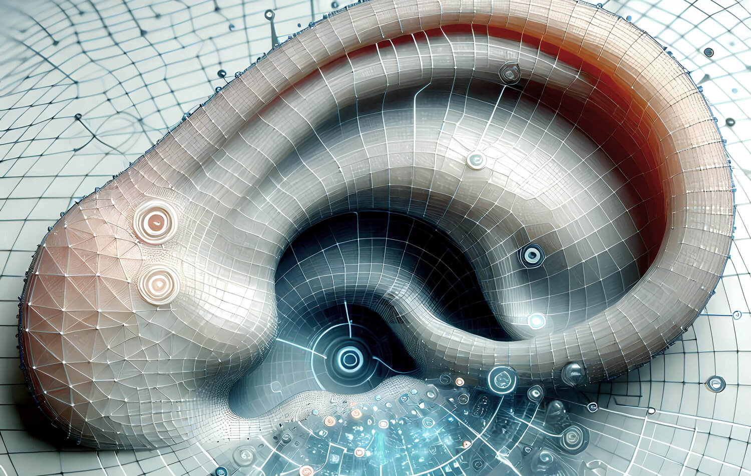 AI image of human ear.